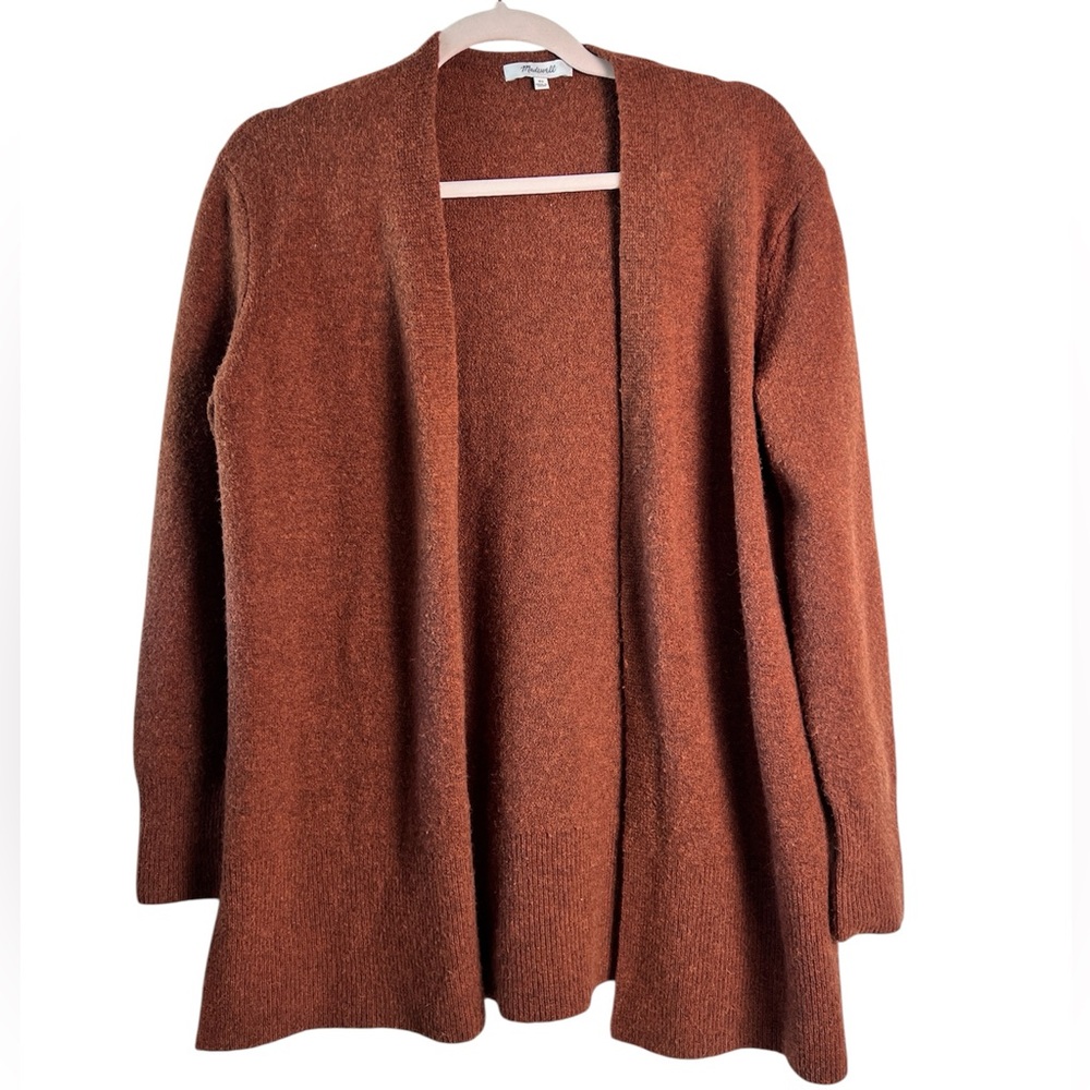 Madewell Women’s Brown Walker‎ Cardigan Wool Blend Open Front Long Sleeve XS